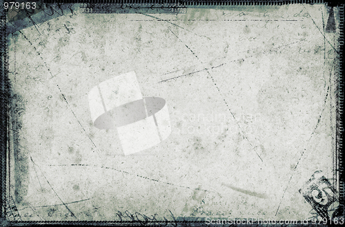 Image of Grunge border and background