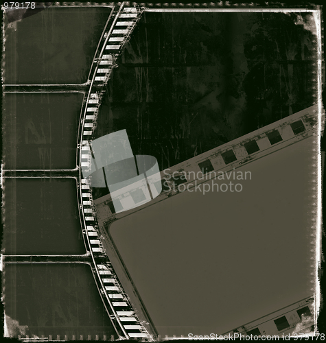 Image of Grunge film frame