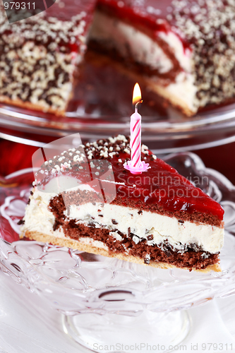 Image of Stracciatella birthday cake