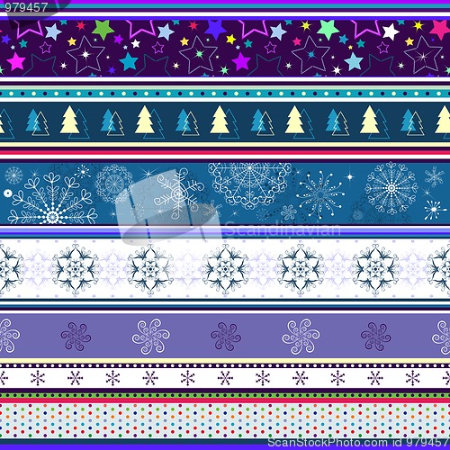 Image of Seamless striped christmas wallpaper 