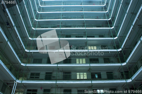 Image of Hong Kong public housing apartment block 