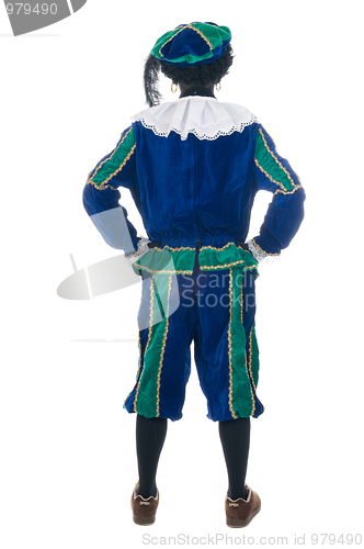 Image of Zwarte Piet from the back