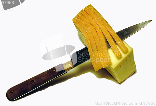 Image of Affinity of a knife and cheese