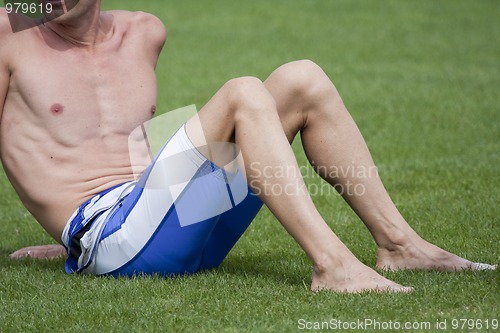 Image of Athlete recovering from his effort