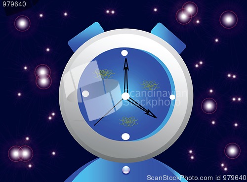 Image of Alarm clock on background fantastic
