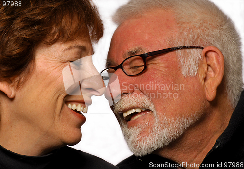 Image of Married Couple Laughing