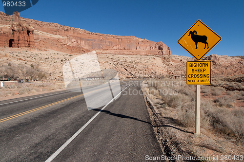 Image of sign on the highway 