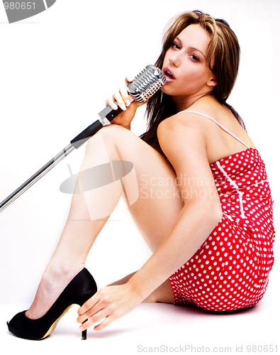 Image of sexy singer