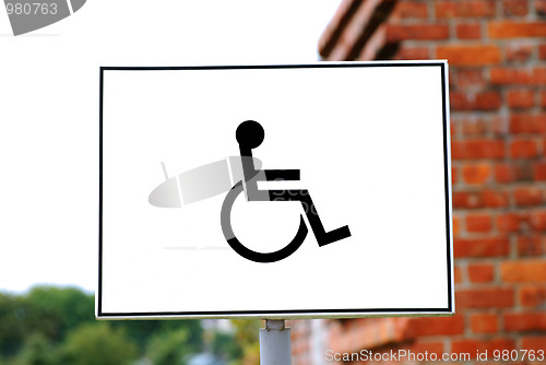 Image of Sign for disabled parking