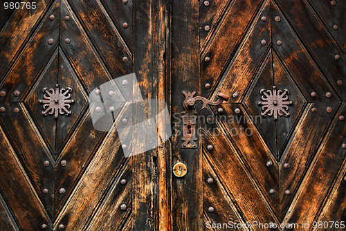 Image of wooden door