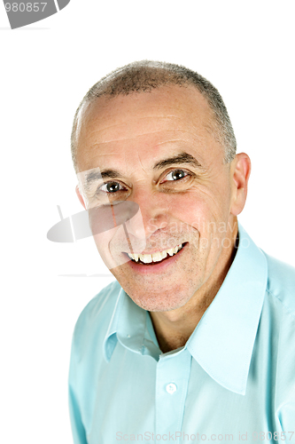Image of Smiling man on white background