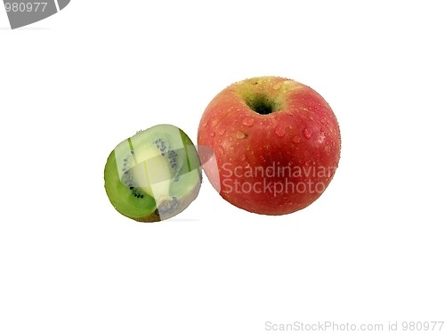 Image of Apple and kiwi