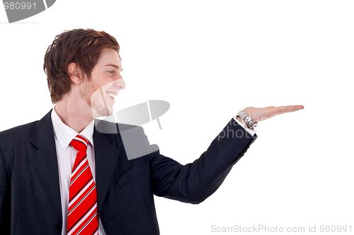 Image of Business man presenting