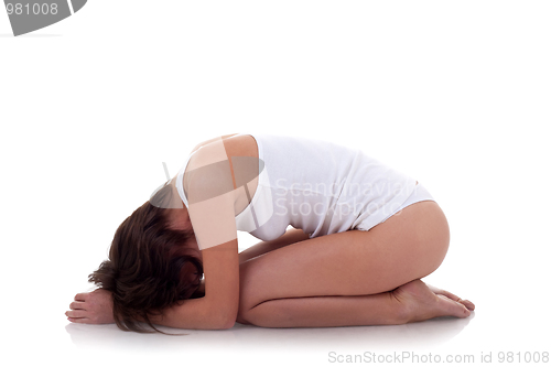 Image of woman exercising yog