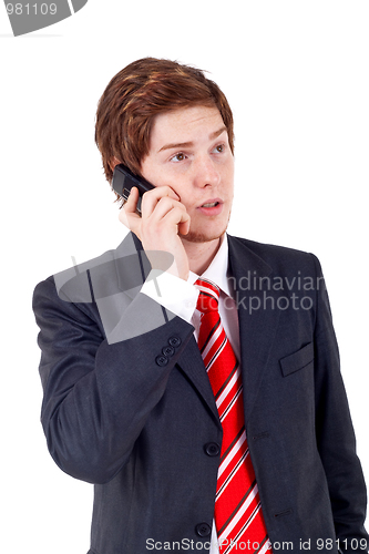 Image of man making a phone call