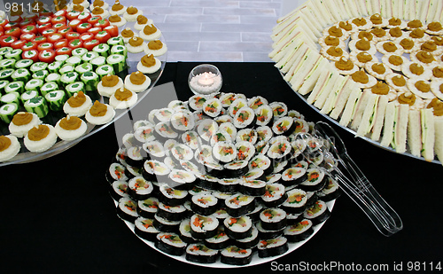 Image of Sushi and sandwiches