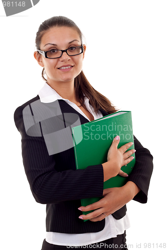 Image of business woman with folder