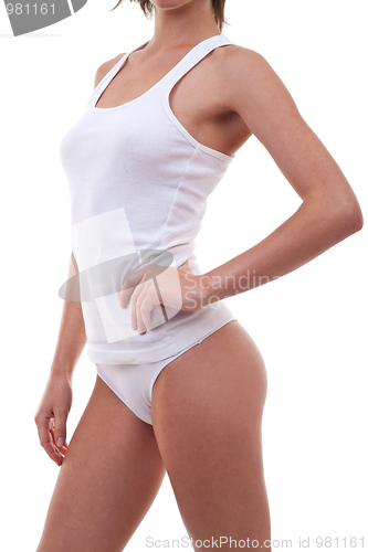 Image of Perfect female body in underwear
