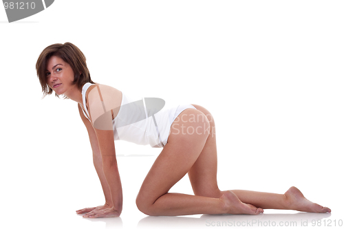 Image of lovely girl working out