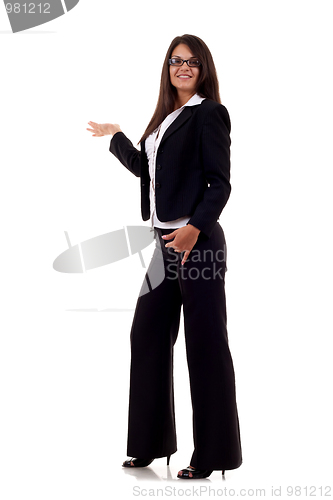 Image of  business woman presenting