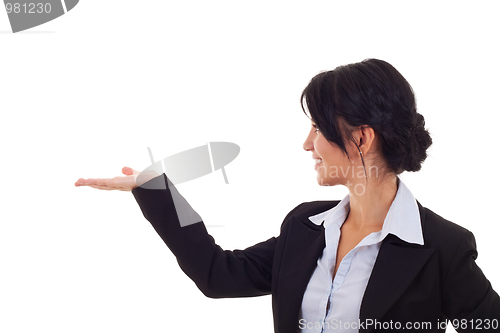 Image of  business woman presenting