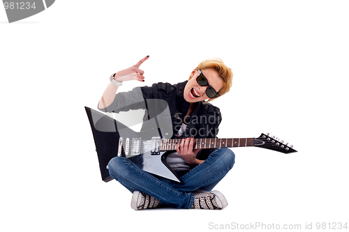 Image of woman guitarist