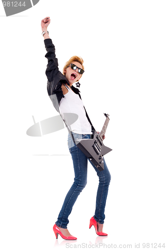 Image of woman guitarist