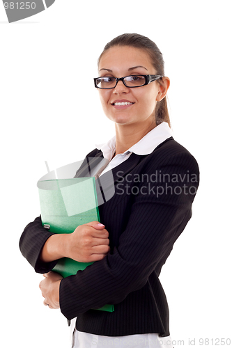 Image of business woman with folder