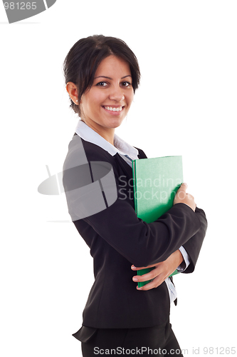 Image of business woman with folder