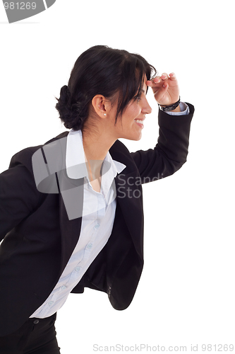 Image of business woman looking forward 