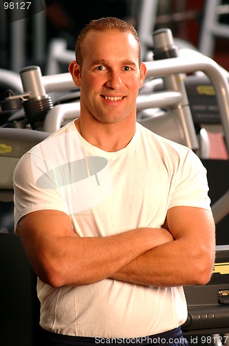 Image of fitness center man