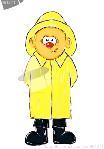 Image of boy with raincoat