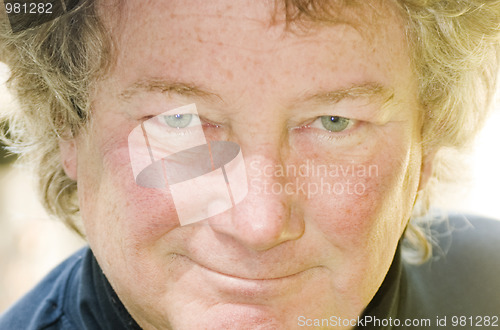 Image of middle age senior man portrait close up 