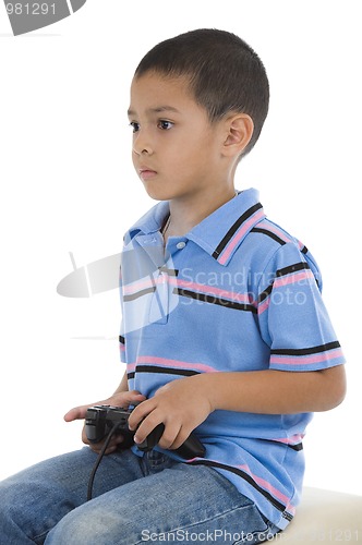 Image of preschooler with joystick