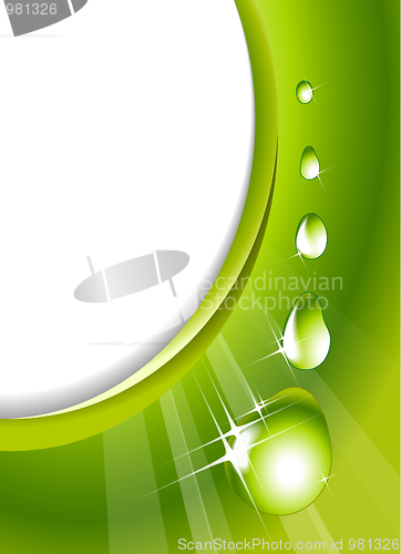 Image of Water drops - abstract background