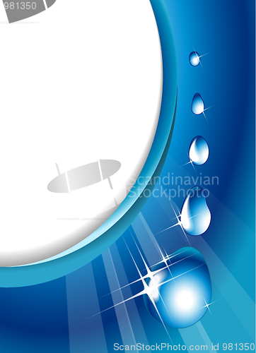 Image of Water drops - abstract background