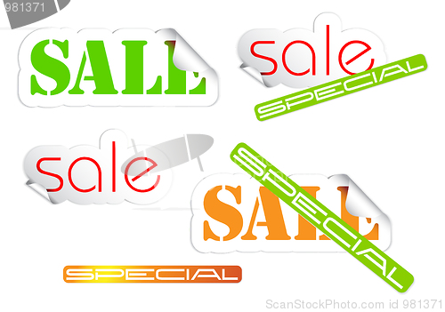 Image of Set of fresh sale labels