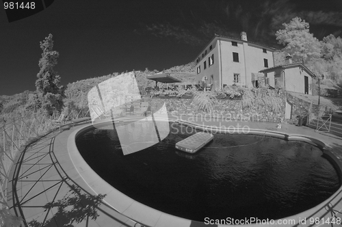 Image of Infrared Picture of a Agriturismo in Tuscany