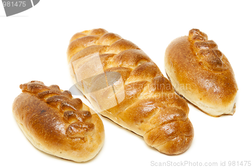 Image of Three baked patties