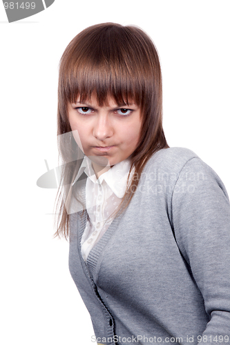 Image of Portrait of the angry girl