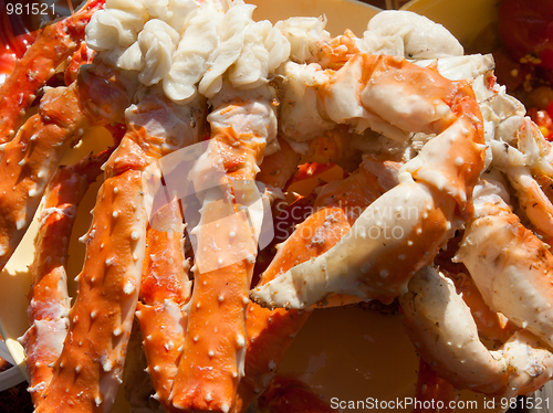 Image of Boiled paws of the crab