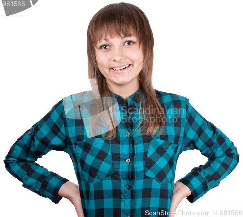 Image of Portrait young beautiful girl