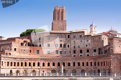 Image of details of Trajan Market in Rome