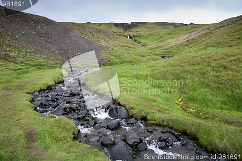 Image of Iceland mountain river