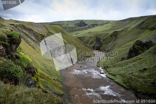 Image of Iceland mountain river