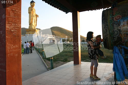 Image of Buddha statue. Ulan Bator . Mongolia