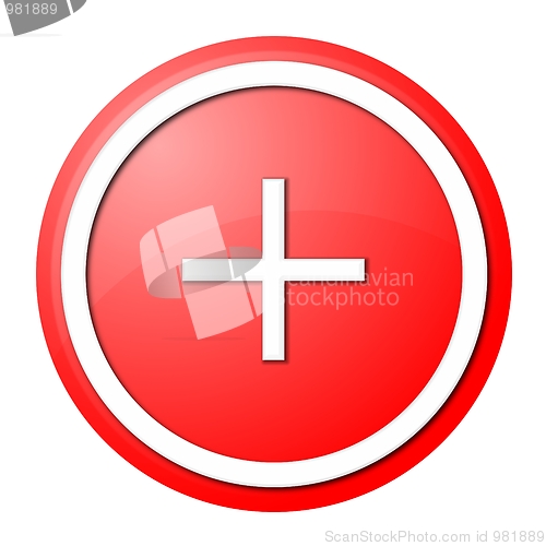 Image of red plus button