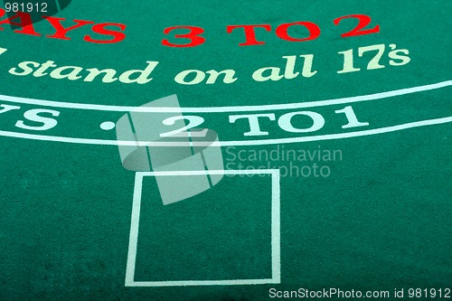 Image of Black Jack table