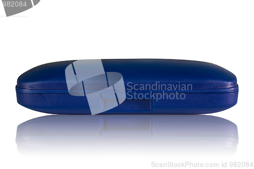 Image of eyeglasses case isolated white 