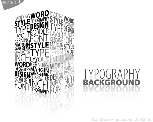 Image of Abstract design and typography background